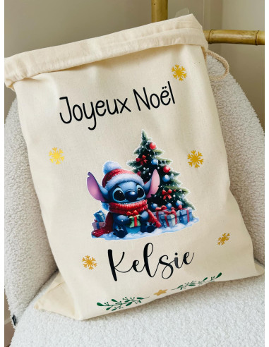 Hotte de noël stitch