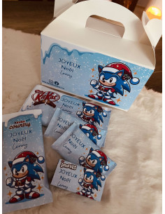 Boite chocolats Noël Sonic