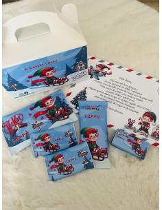 Boite chocolat Noël lutin...