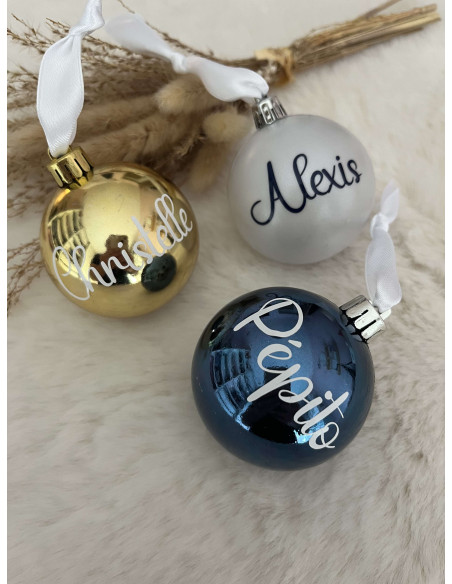 Boule de Noël personnalisée
