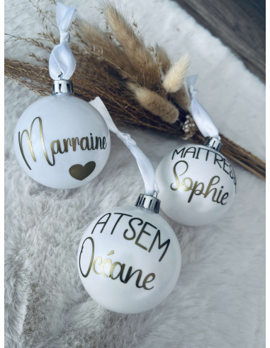 Boule de Noël personnalisée