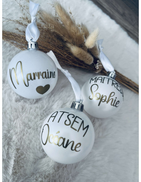 Boule de Noël personnalisée