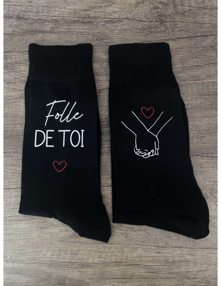 Chaussette personnalisée saint Valentin homme