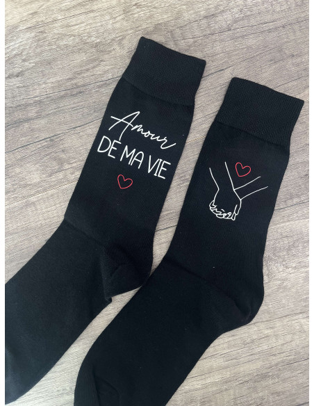 Chaussette personnalisée saint Valentin homme