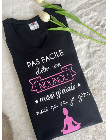 Tee-shirt Nounou géniale