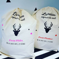 Hotte Noël motif renne 2