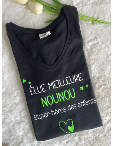 Tee-shirt Elue meilleure nounou