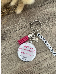 Porte clé joyeux anniversaire 2