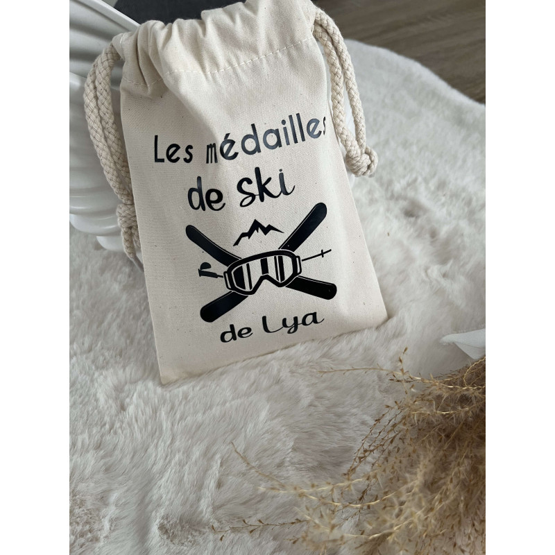 Pochon à médailles de ski...