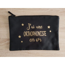 Pochette personnalisée "en or"
