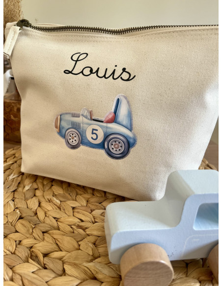 Pochette enfant personnalisée avec prénom – Voiture