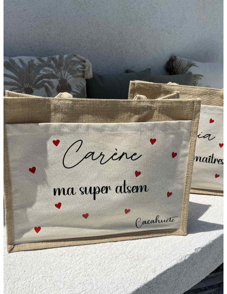 Sac Cabas motif coeur