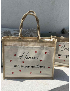 Sac Cabas motif coeur