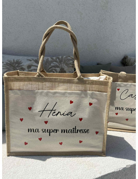 Sac Cabas motif coeur