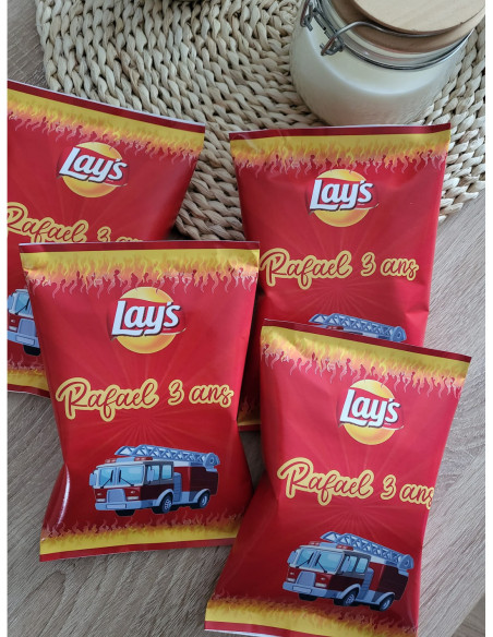 Thème Anniversaire Pompier – Camions rouges & Gourmandises personnalisées