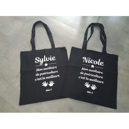 Sac Tote bag "empreinte nounou"