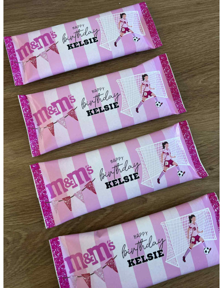 Thème Football Rose et Blanc