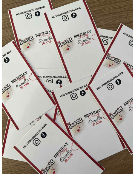 Thème Birthday party motif coeurs