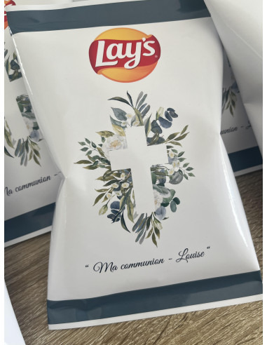 Thème baptême & communion feuillage