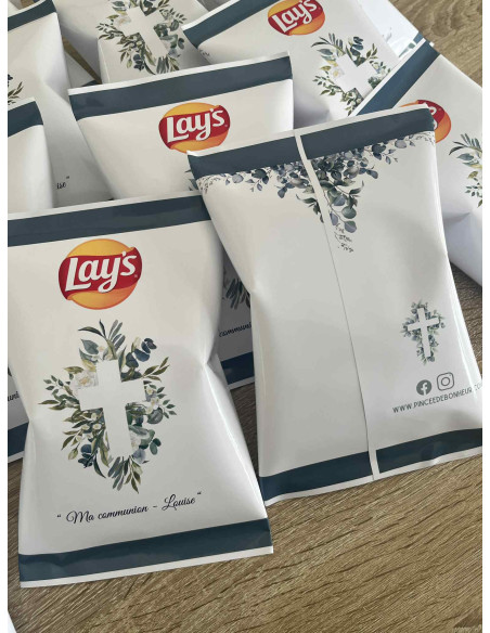 Thème baptême & communion feuillage