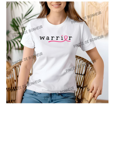 T-shirt Octobre Rose – Warrior 🎀