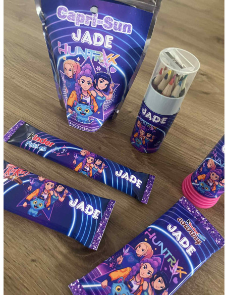 🎉 Thème Anniversaire K-Pop Démon Hunter – Décorations & Gourmandises personnalisées 💜⚡