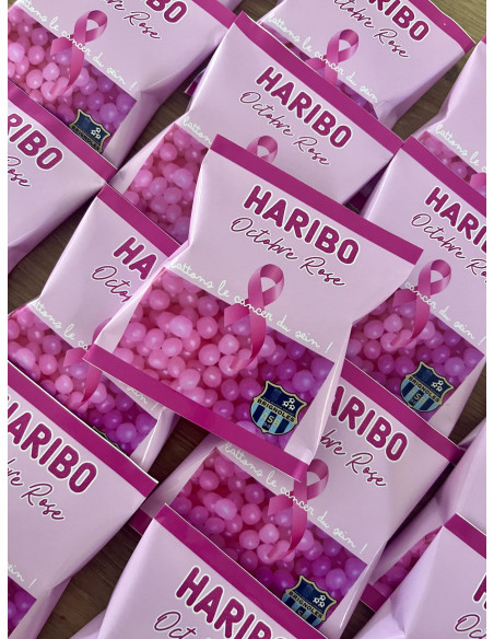 🎀 Dragibus Haribo – Édition Octobre Rose – Personnalisés avec logo 🎗️💖