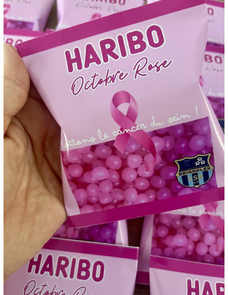 🎀 Dragibus Haribo – Édition Octobre Rose – Personnalisés avec logo 🎗️💖