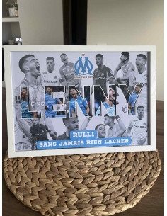 ⚽ Affiche personnalisée OM...