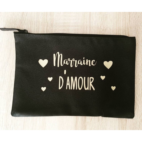 Pochette personnalisée "marraine d'amour"