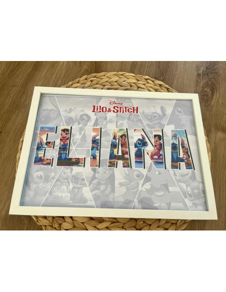 💙 Affiche personnalisée Lilo & Stitch – Décoration chambre enfant 🌸✨