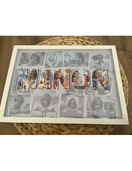 🌺 Affiche personnalisée Vaiana – Décoration chambre enfant 🌊✨