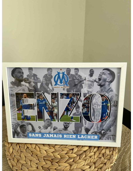 Affiche personnalisée OM – Joueurs de l'OM – 💙🤍