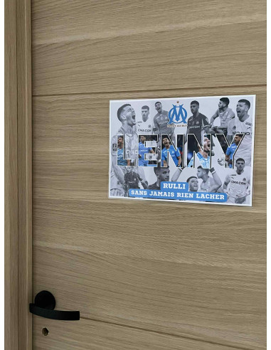 ⚽ Affiche personnalisée OM – Joueur...