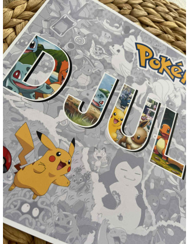 ⚡ Affiche personnalisée Pokémon –...