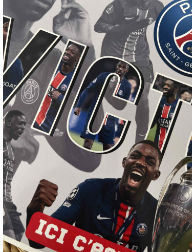 ⚽ Affiche personnalisée PSG – Joueur...