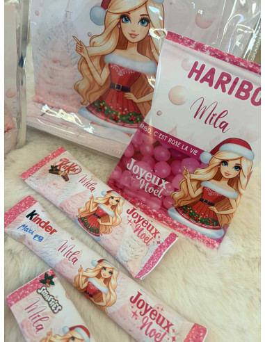 🎀 Sac de Noël personnalisé Barbie –...