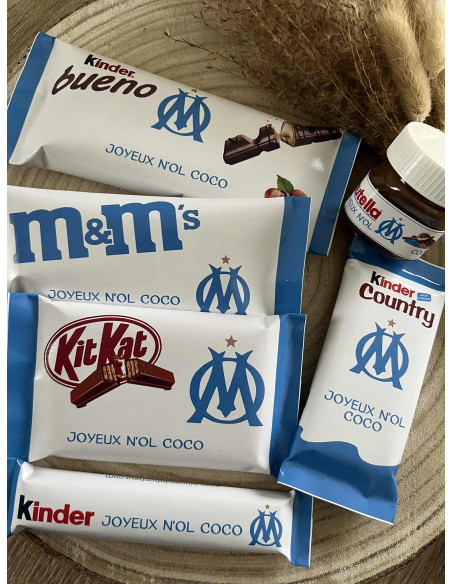 ⚽ Box blanche personnalisée OM – Olympique de Marseille 💙