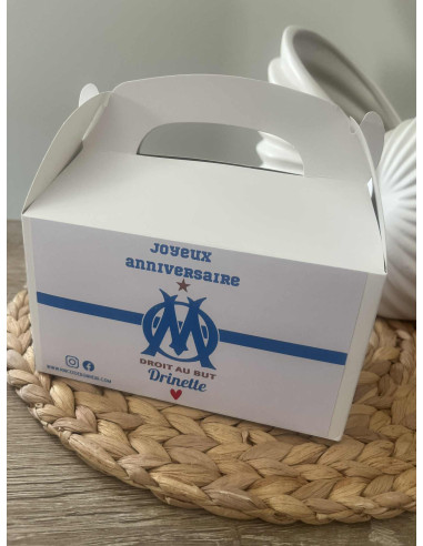 ⚽ Box blanche personnalisée OM –...