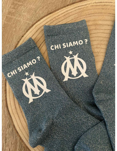 ⚽ Chaussettes pailletées OM – “Chi...
