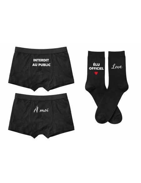 Box homme personnalisée  – Caleçon & chaussettes