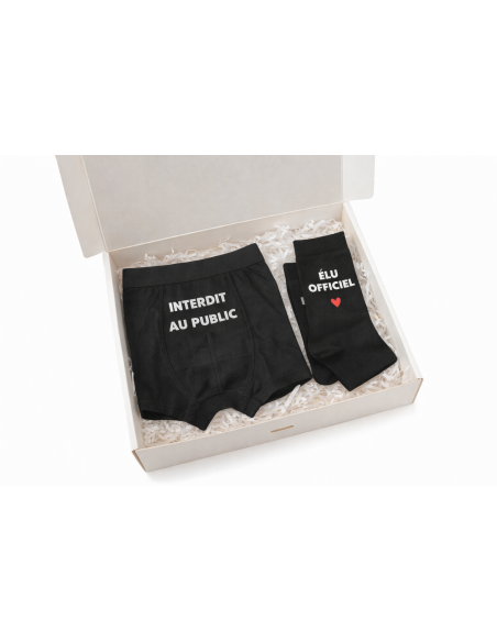 Box homme personnalisée  – Caleçon & chaussettes