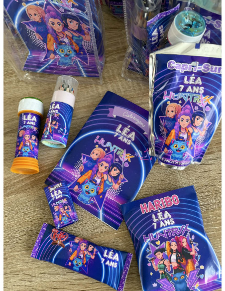 🎉 Thème Anniversaire K-Pop Démon Hunter – Décorations & Gourmandises personnalisées 💜⚡