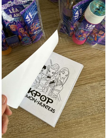 🎉 Thème Anniversaire K-Pop Démon Hunter – Décorations & Gourmandises personnalisées 💜⚡