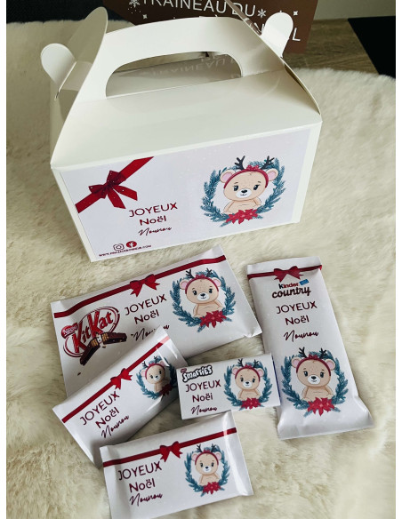 Box Chocolats Personnalisée – Cadeau Gourmand Enfant – Anniversaire, Pâques, Noël