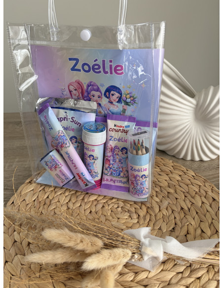 Sac gourmand personnalisé thème Kpop  Huntrix –