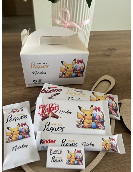 Box Pâques Animaix personnalisée – Chocolats & surprises enfants