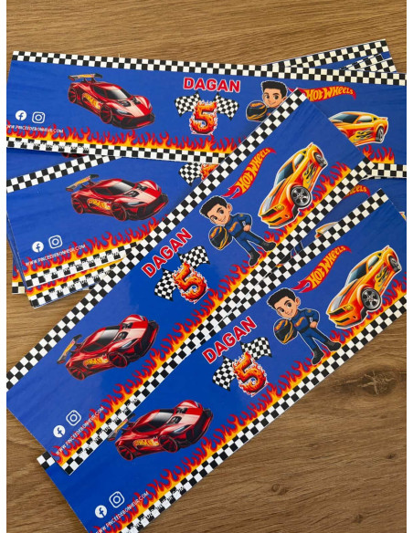 Thème voiture Hot Wheels - personnalisés