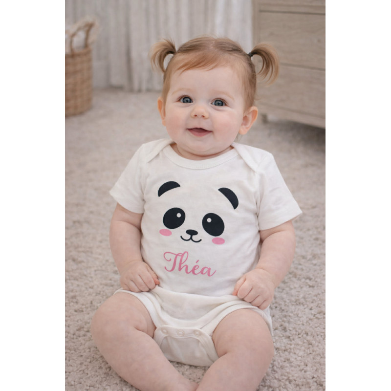Body bébé panda personnalisé – Body...
