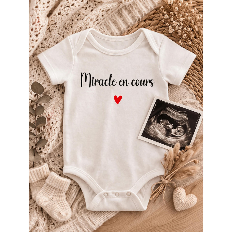 Body bébé “Miracle en cours”